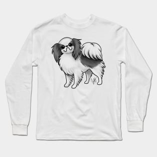 Dog - Japanese Chin - Black and White Long Sleeve T-Shirt